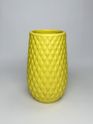 Керамічний виріб Ваза Перелесник жовтий мат