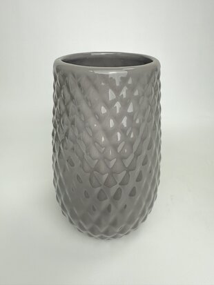 Керамічний виріб Ваза Перелесник сірий глянц