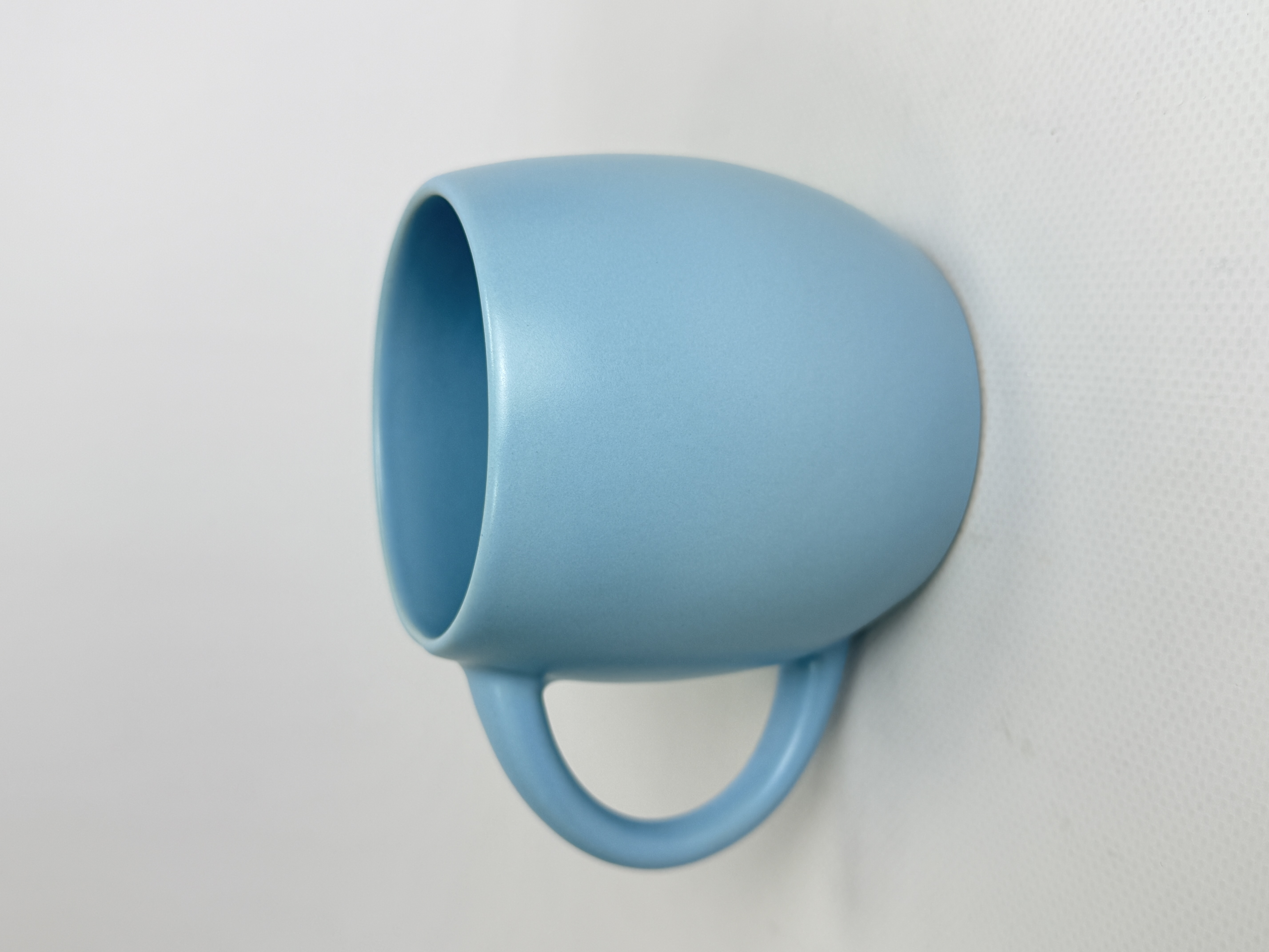 Керамічний виріб "Горнятко "Бочечка" 400 мл голубий мат