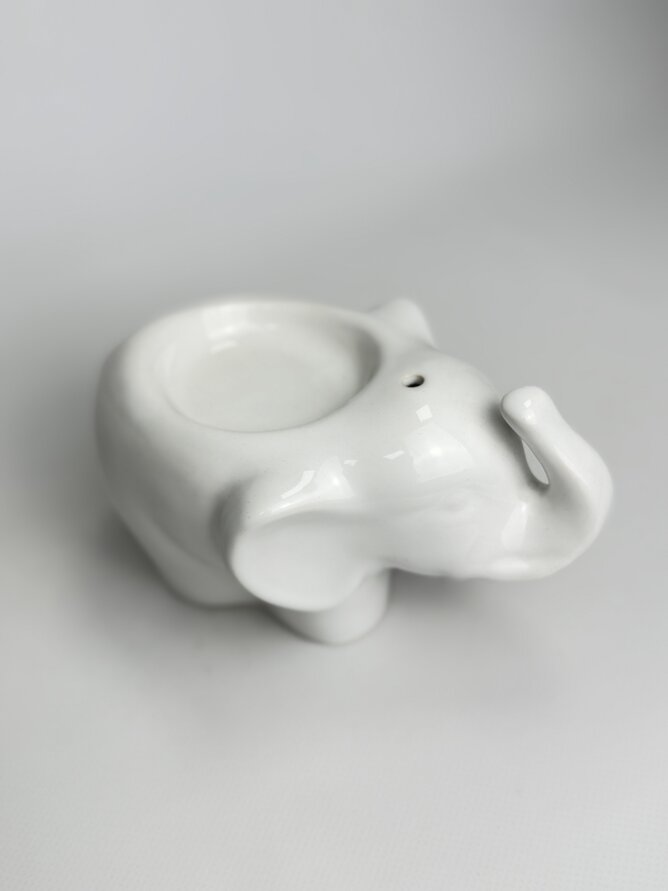 Керам. виріб OIL BURNER CERAMIC ELEPHANT Р1913 білий