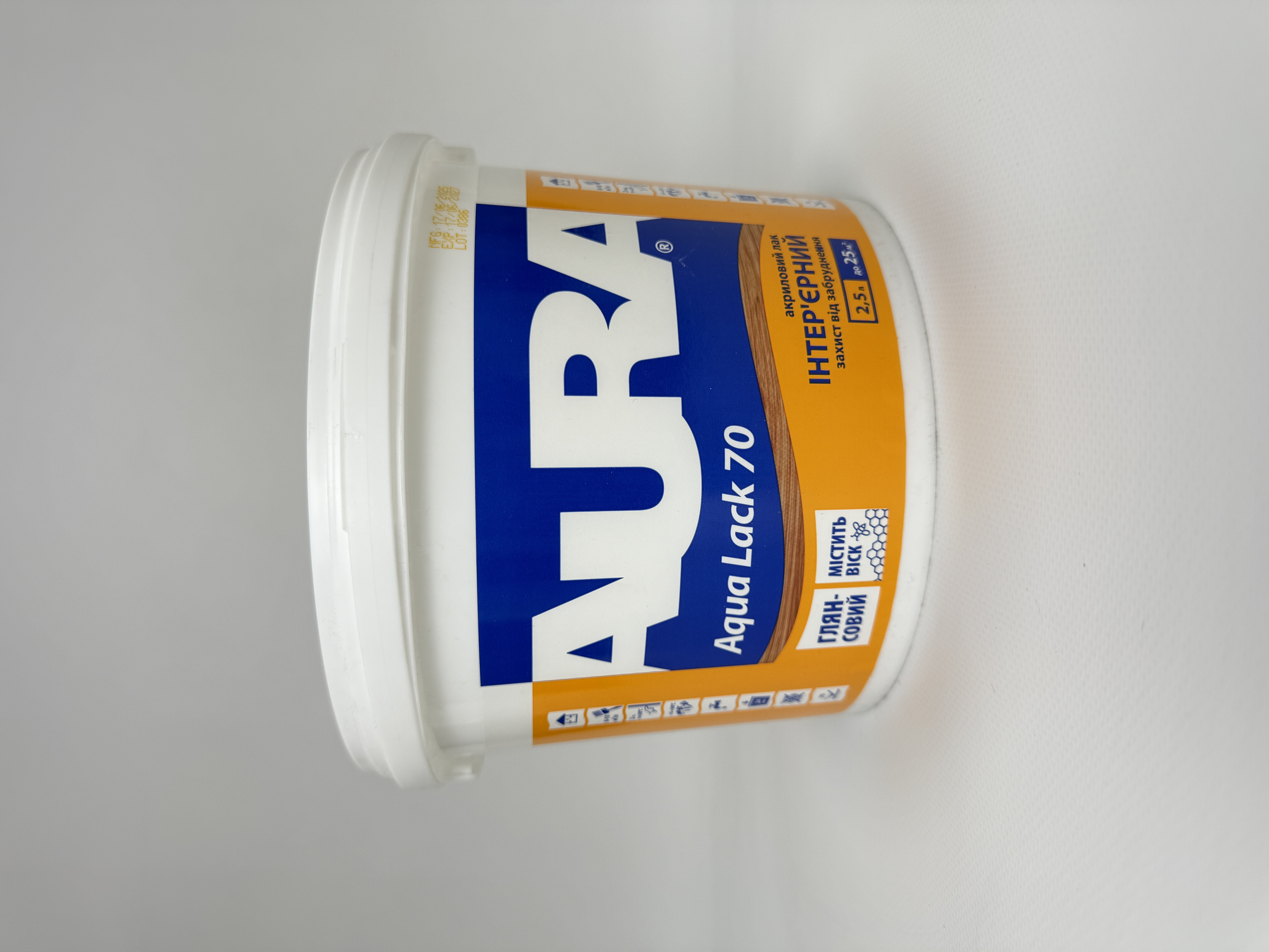 Лак акрил. Aqua Lack 70 2.5 л AURA
