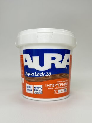 Лак акрил. Aqua Lack 20 1 л AURA