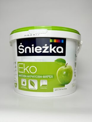Фарба Снєжка-ЕКО(люкс) 10 л/14 кг