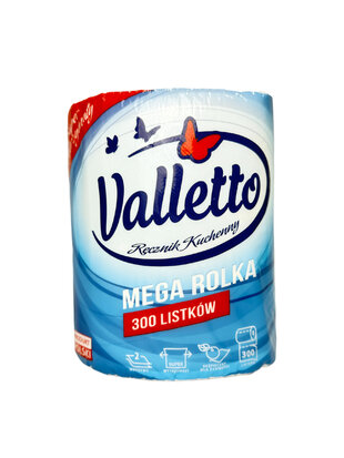 Паперові рушники Valletto Mega Rolka (2сл) 300 шт