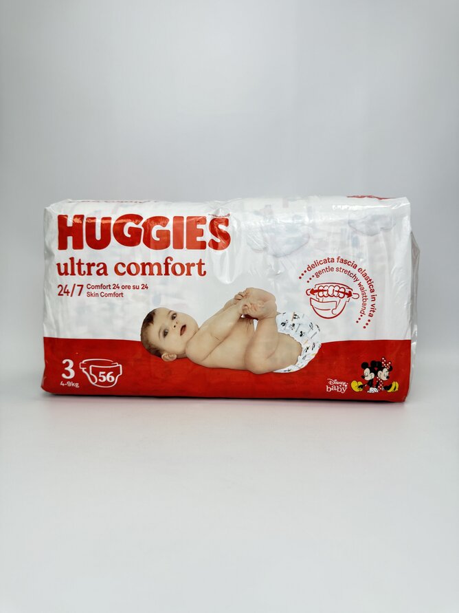 Huggies Ultra Comfort підгузники дитячі 3 (5-8кг) 56шт