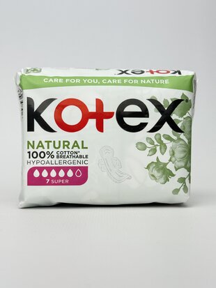Kotex прокладки Natural Super 7шт
