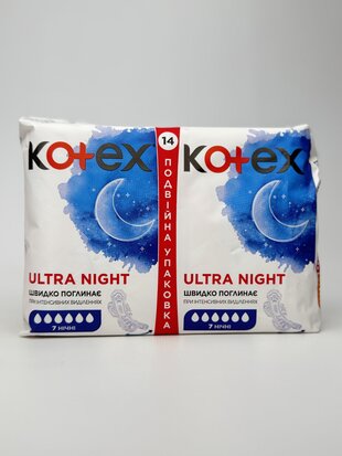 Kotex прокладки Ultra Night 14шт