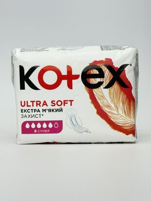 Kotex прокладки Ultra Soft Super 8шт
