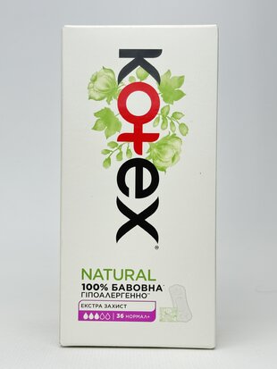 Kotex прокладки щоденні Natural Extra Protect Normal 36шт