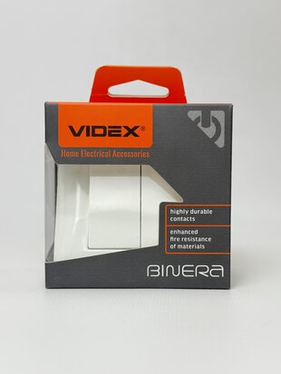 Вимикач BINERA білий 2кл VF-BNSW2-W VIDEX