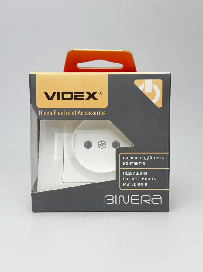 Розетка BINERA біла VF-BNSK1-W VIDEX