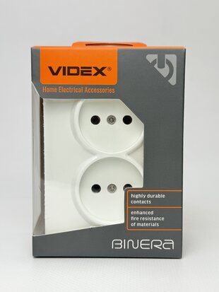 Розетка BINERA біла 2A VF-BNSK2-W 10/80 VIDEX