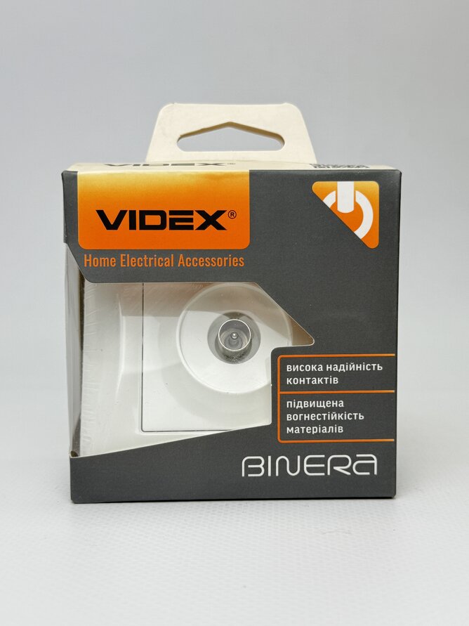 Розетка BINERA біла TV 1A телев. VF-BNSK1TVME-W VIDEX