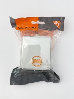 Вимикач BINERA IP65 зовн. 1кл. сірий VF-BNW11-G VIDEX