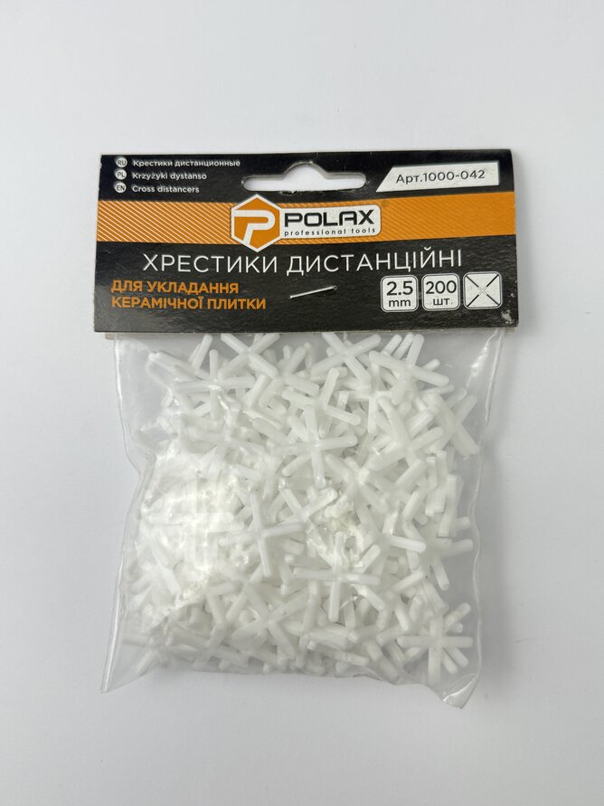 Хрестики д/плитки POLAX 2.5 мм (200шт.)