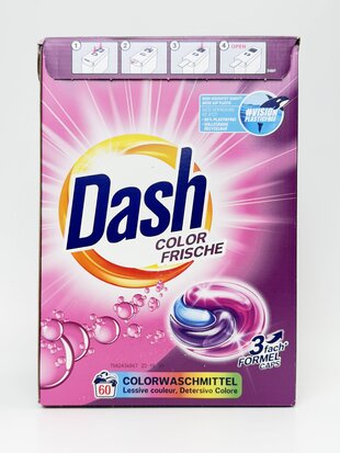Dash Капсули для прання кольорових речей 3в1 (60прань) . 1.494 кг
