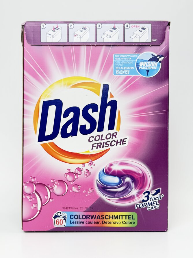 Dash Капсули для прання кольорових речей 3в1 (60прань) . 1.494 кг