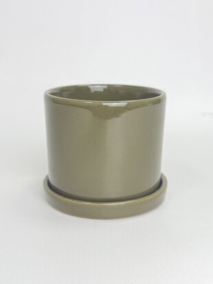 Горщик керамічний Цикорій міні Р016 0.25л оливковий