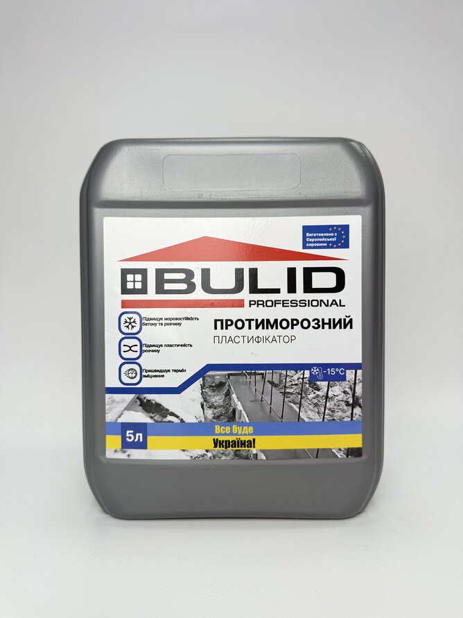 Пластифікатор (протиморозний) 5 л BULID