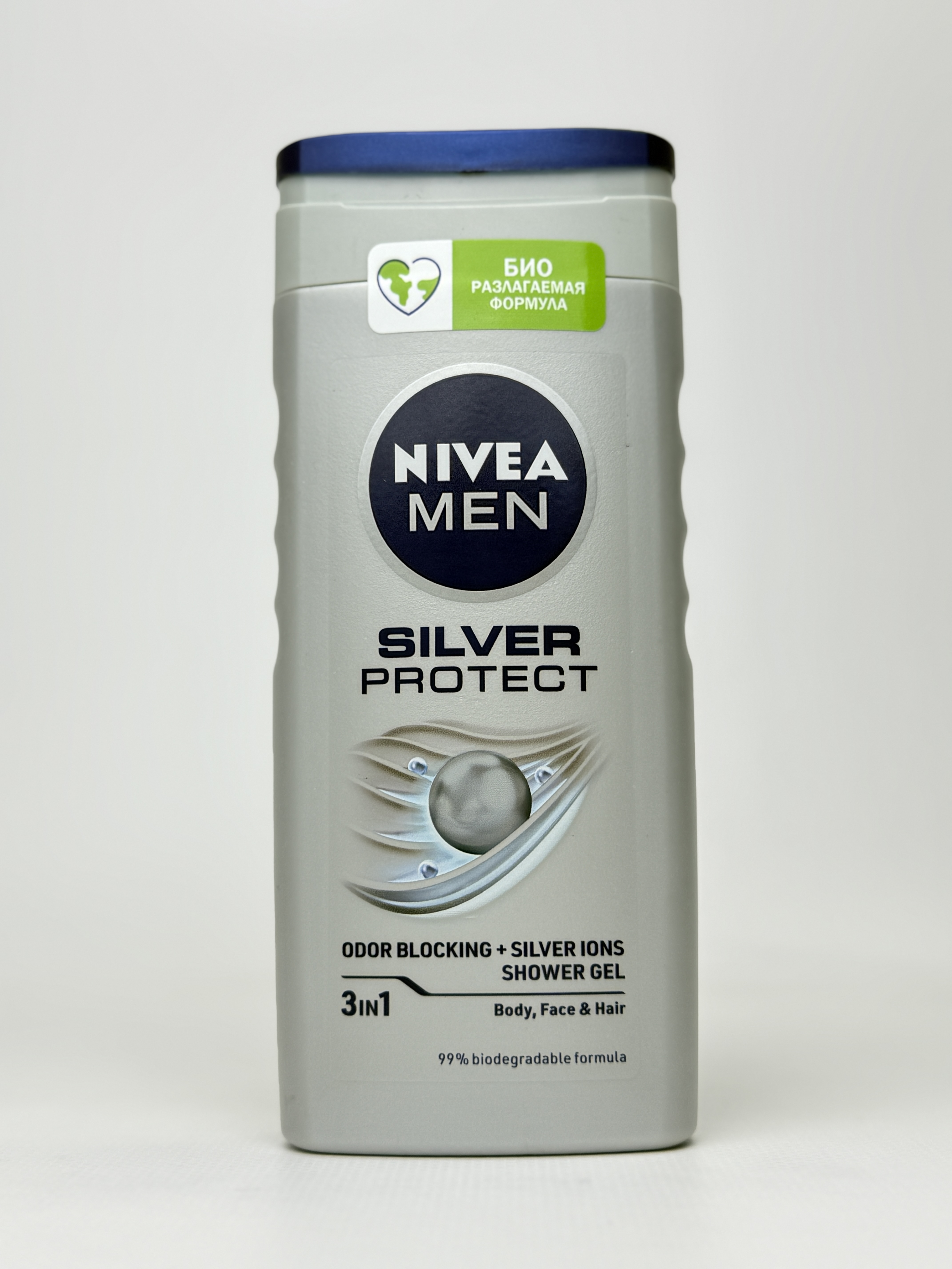 Гель для душу чоловічий СРІБНИЙ ЗАХИСТ NIVEA 250 МЛ.