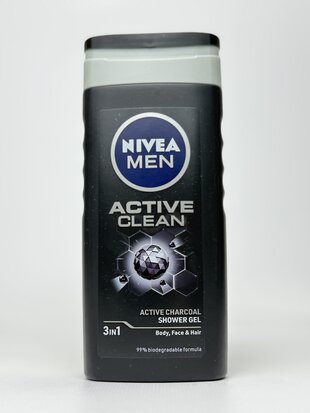 Гель для душу чоловічий СИЛА ВУГІЛЛЯ NIVEA 250 МЛ.