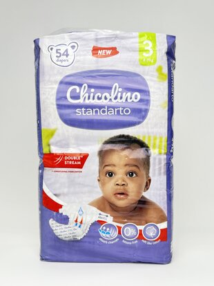 Chicolino підгузники дитячі 3 (4-9кг) 54шт JUMBO Standarto (велика пачка)