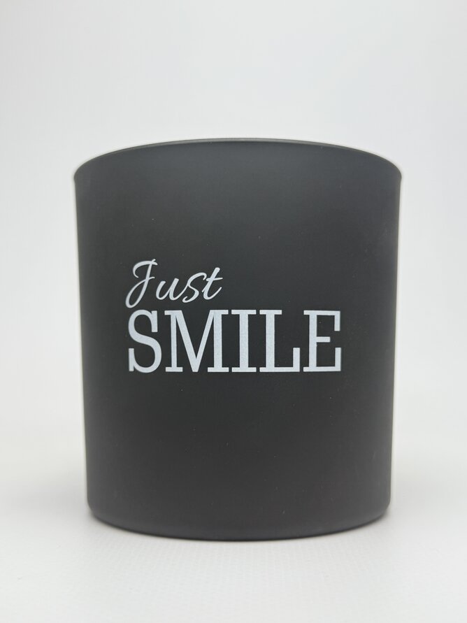 Свічка ароматна скло 2 гноти SMILE 300г