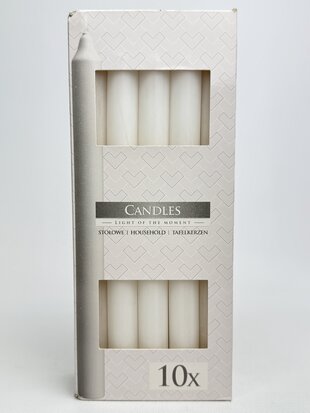 Свічка столова Bispol біла S10-090