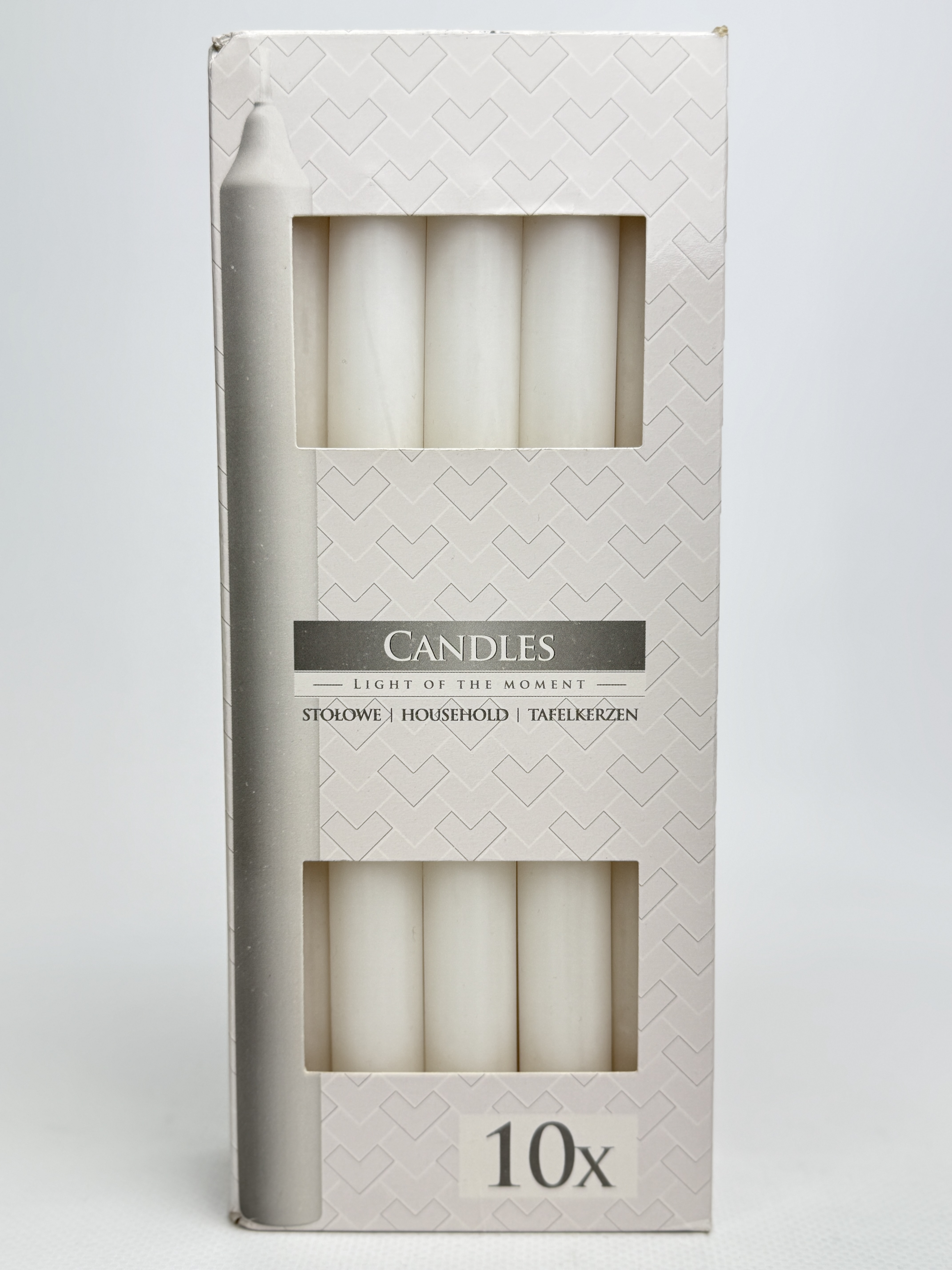 Свічка столова Bispol біла S10-090