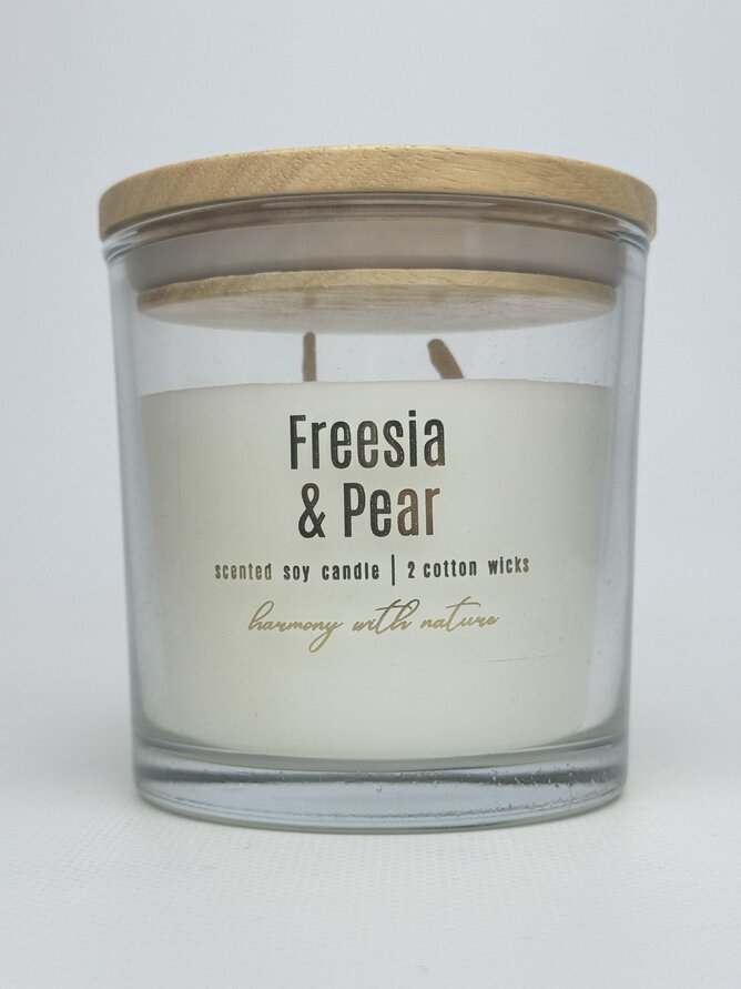 Свічка арома Fresia&Pear