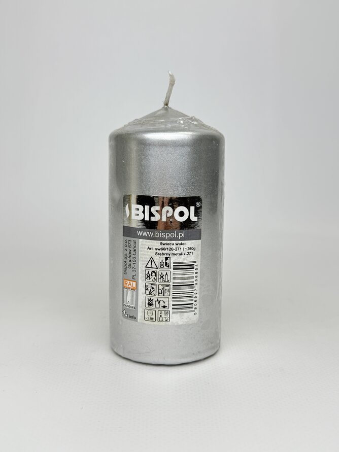 Свічка Bispol срібна sw60/120 260g