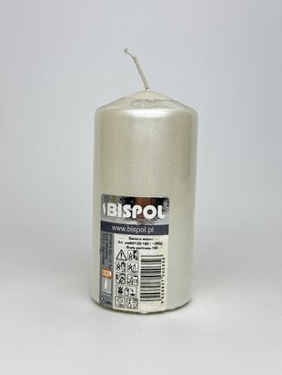 Свічка Bispol біла перлам. sw60/120 260g