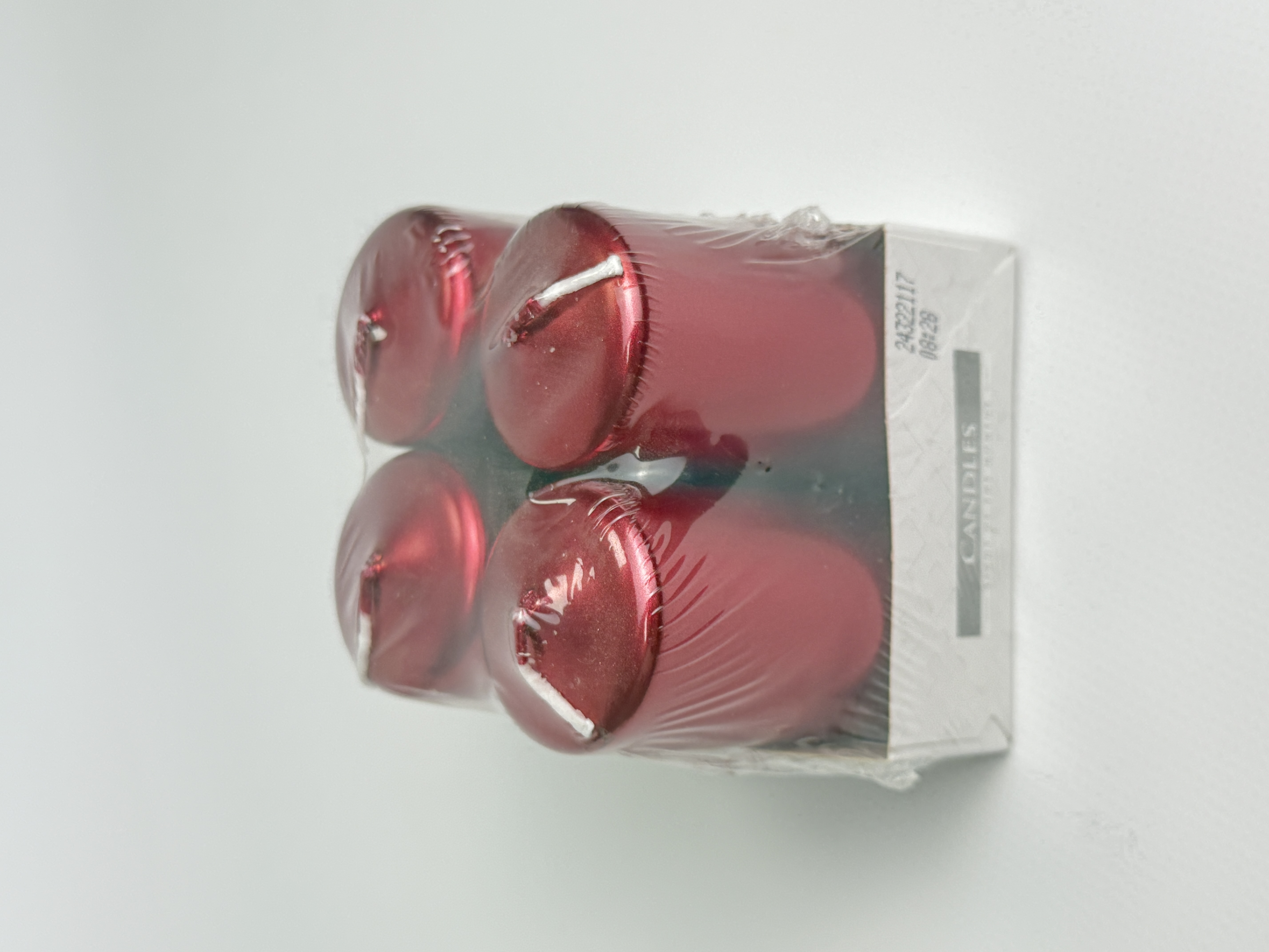 Свічка Bispol червоний металік sw40/80-180 4шт.