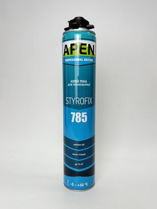 Клей-піна Apen Styrofix 785 д/пінопласту пістолет 750 мл