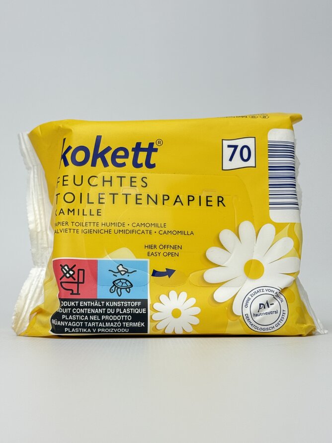 Kokett - WC вологий туалетний папір Kamille 70шт.