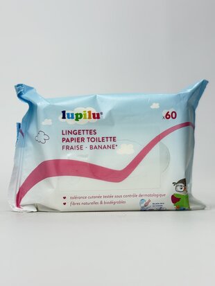 Lupilu - WC вологий туалетний папір Sensitiv Frase-Banane 60шт.