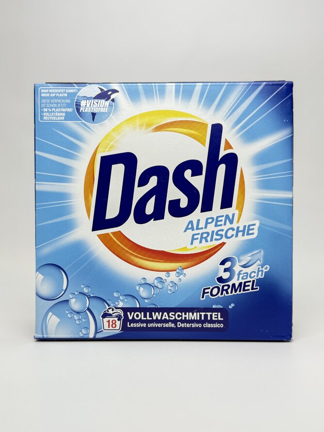 Dash Порошок для прання універсальний Waschmittel Alpen Frische 18 прань 1.17кг