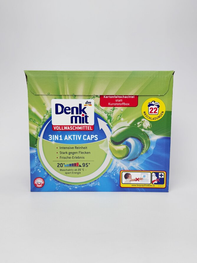 Denk Mit Капсули для прання світлих речей 3в1 Activ 22шт 594г