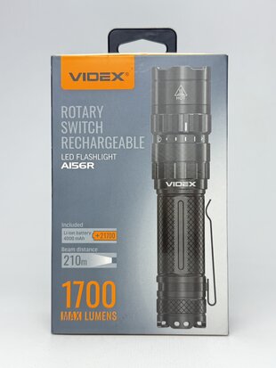 Ліхтар портативний світодіодний VIDEX VLF-A156R 1700Lm 6500K