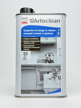 Glutoclean Засіб для догл. за нерж. сталлю та хромом. 0.5л