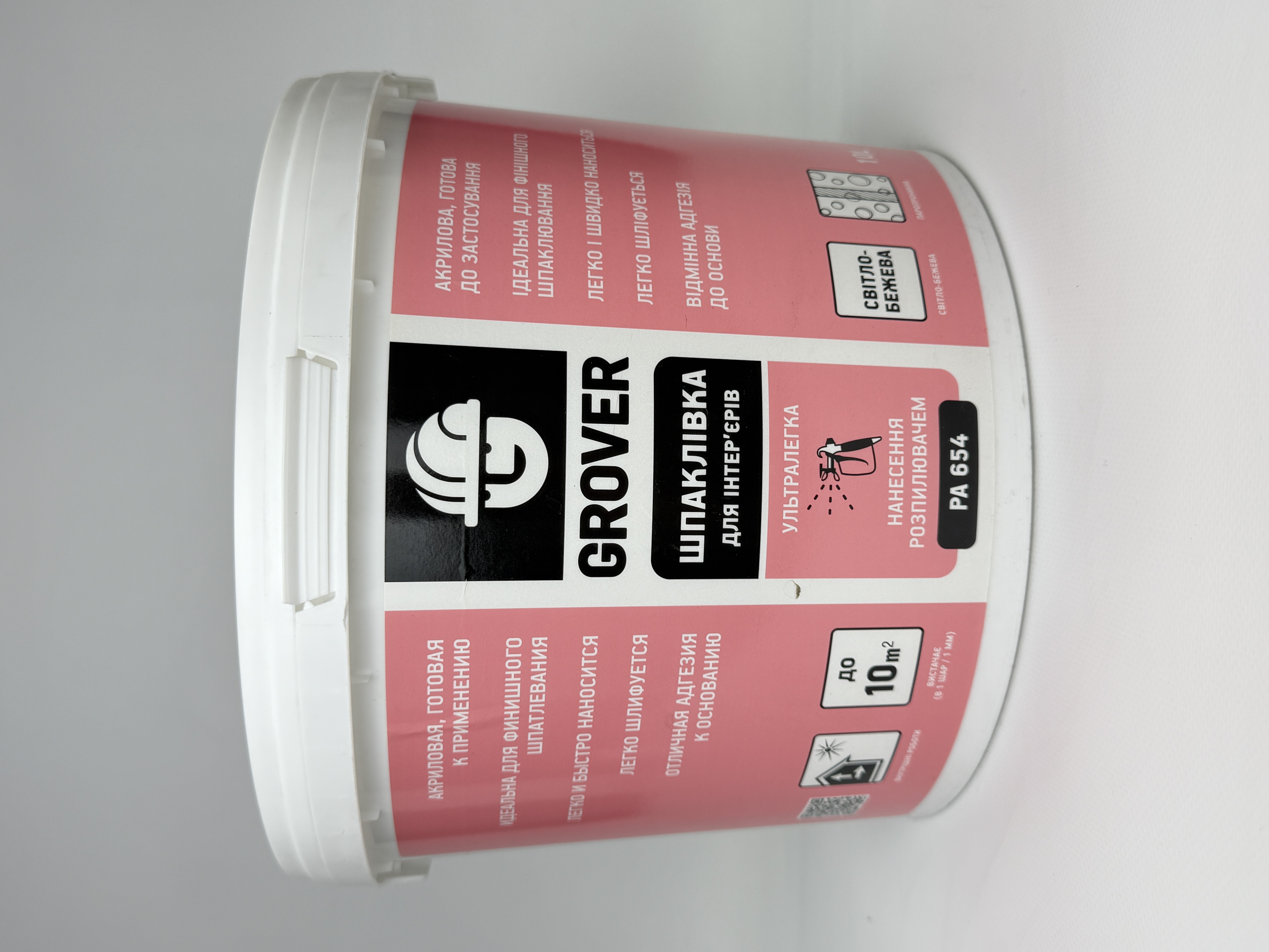 Шпаклівка акрилова GROVER PA 654 10л