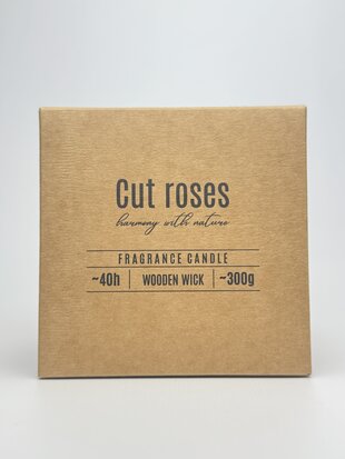 Свічка арома дерев. гніт Cut Roses 300г