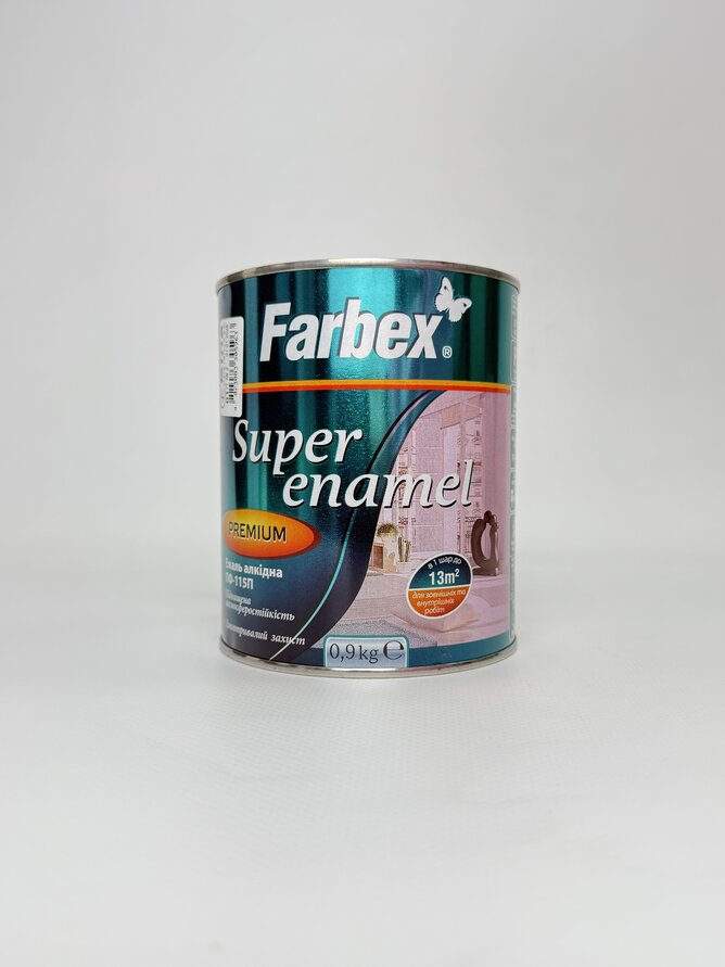 Емаль алкідна ПФ-115П. слонова кістка ТМ "Farbex" 0.9 кг