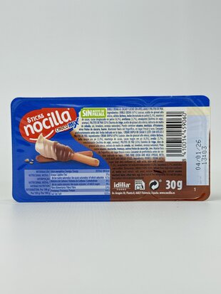 Шок. паста Nocilla з паличками (молоч. шокол.). 30 г