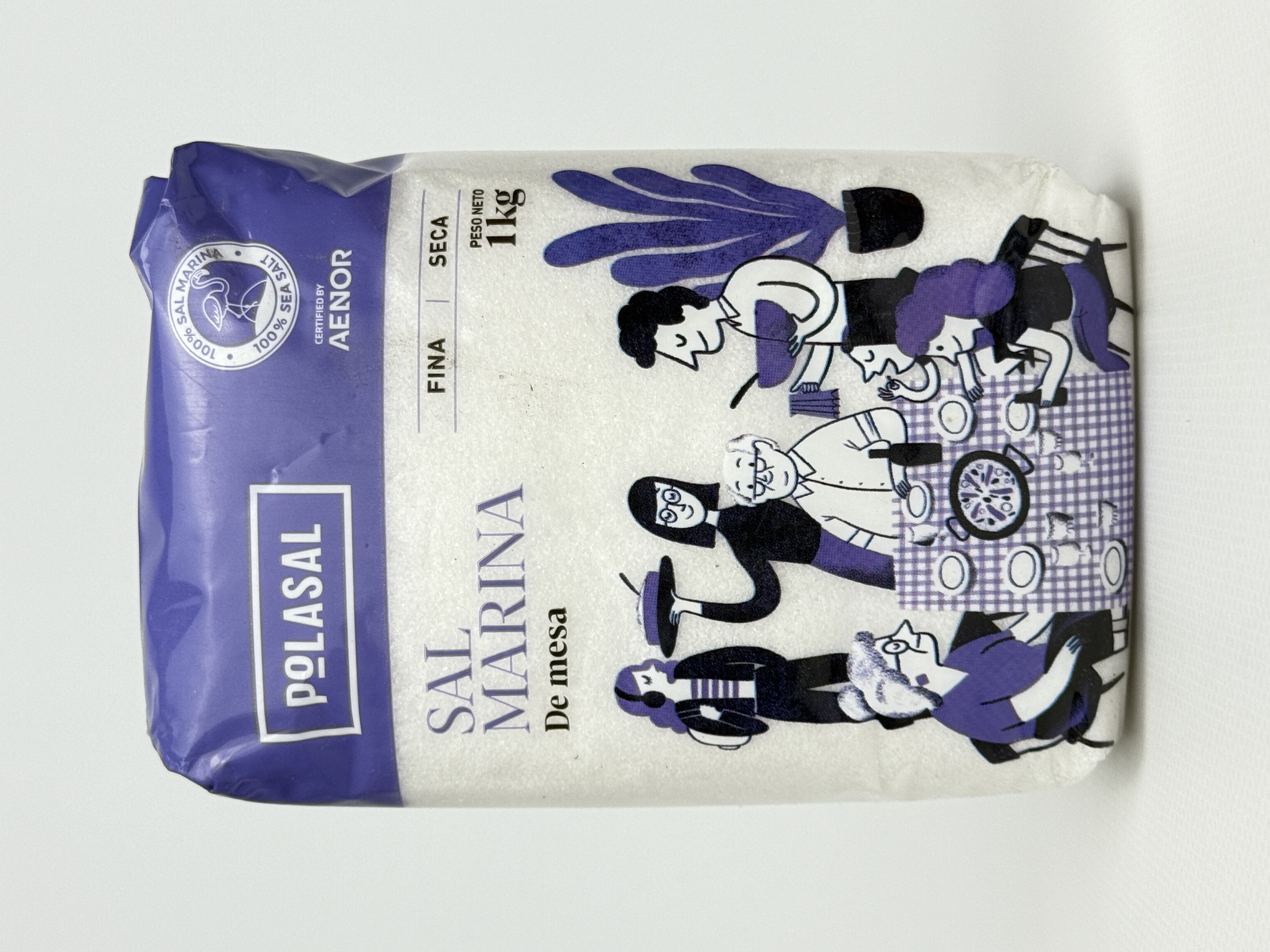 Polasal Сіль морська (дрібного помолу) 1 кг