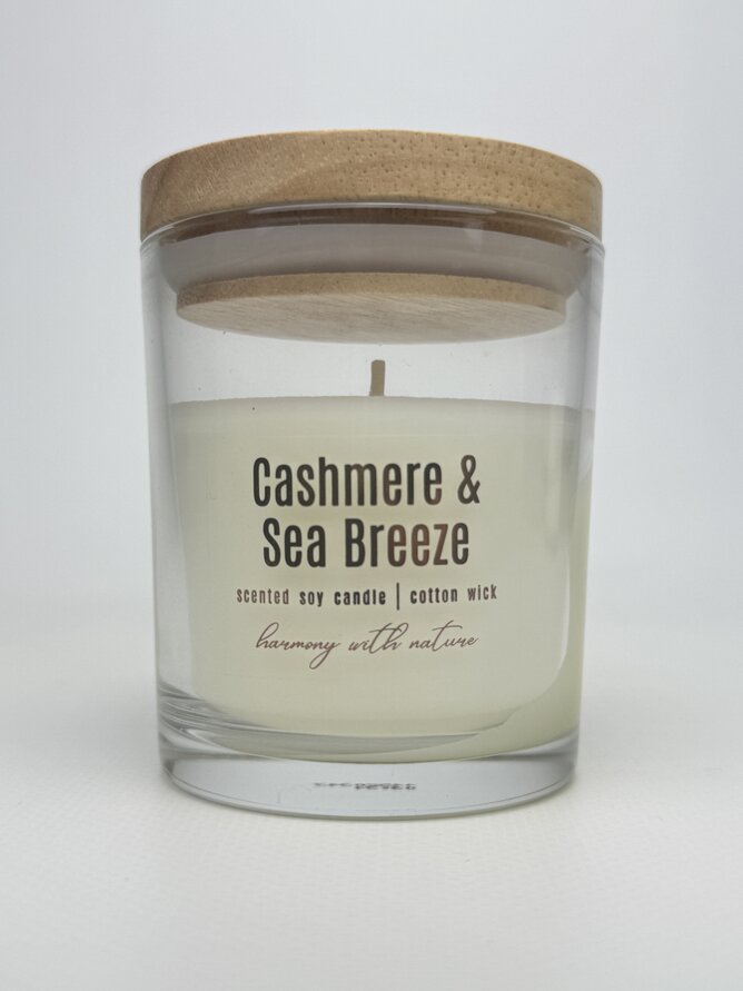 Свічка арома Cashemere&Sea breeze 130г