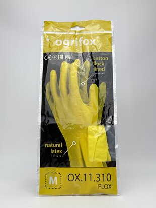 Рукавиці резинові господарські Ogrifox (M)