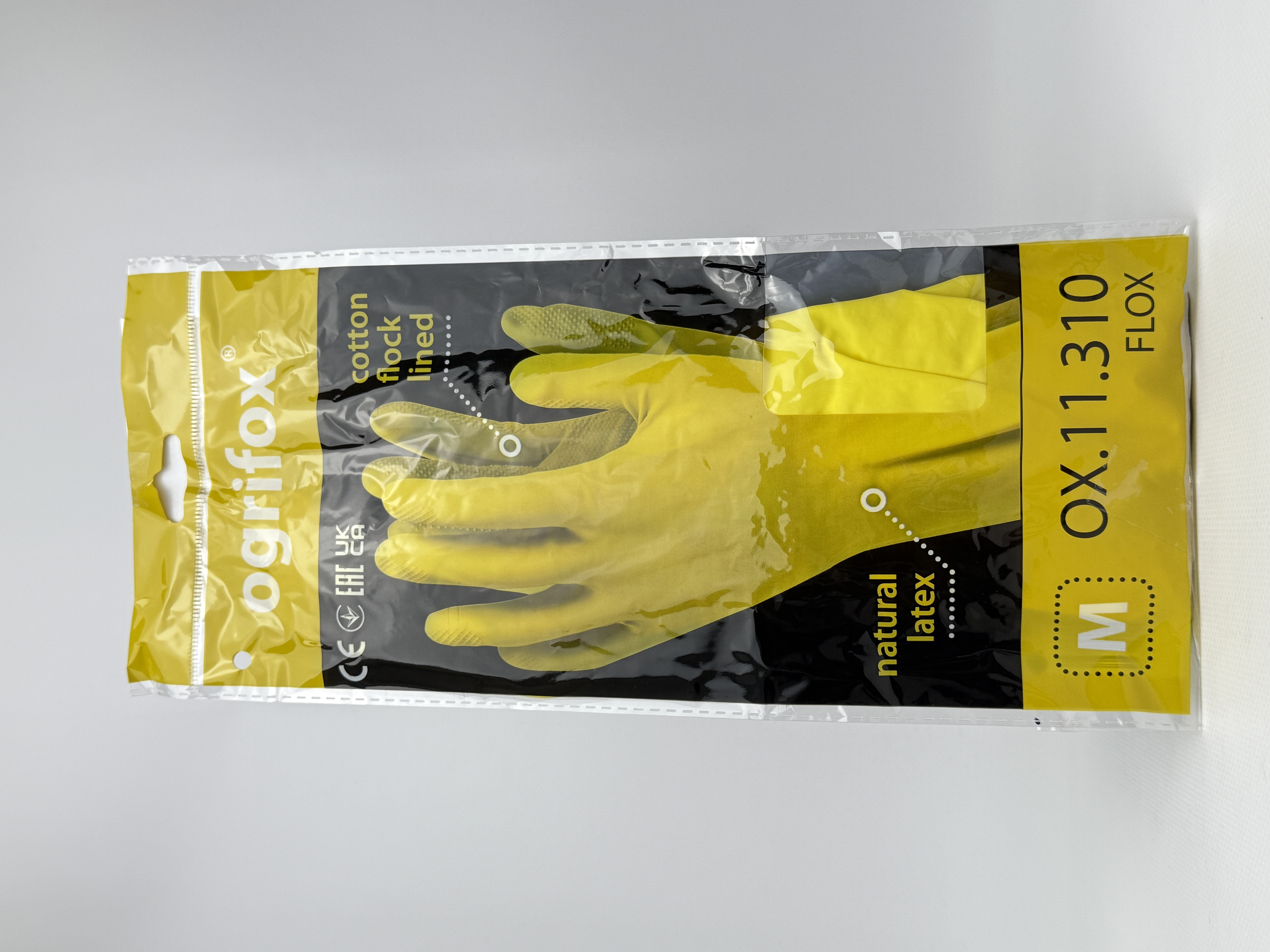 Рукавиці резинові господарські Ogrifox (M)