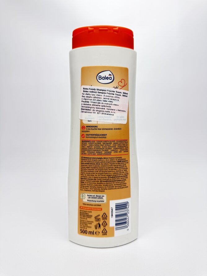Balea Шампунь Shampoo 500мл Family