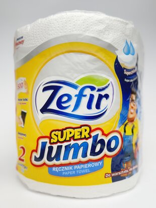 Паперові рушники ZEFIR Super Jumbo (500) (2 ck)